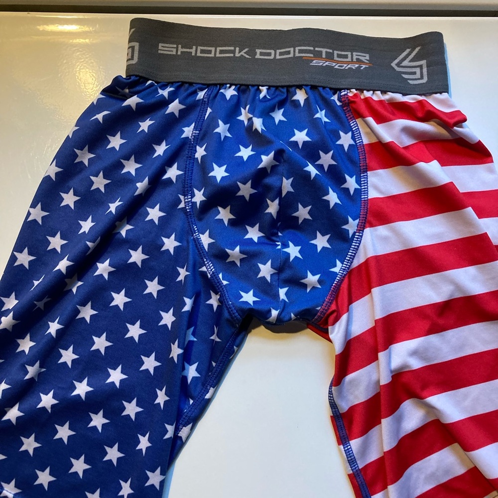 Shock Doctor American Flag Compression Shorts